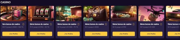 GTBet Casino bonus bienvenue