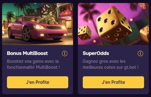 GTBet Casino boost
