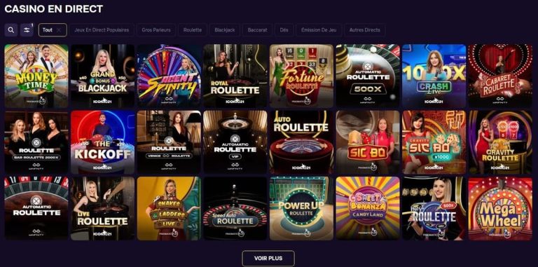 GTBet Casino jeux live
