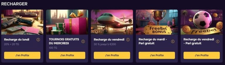 GTBet Casino recharge