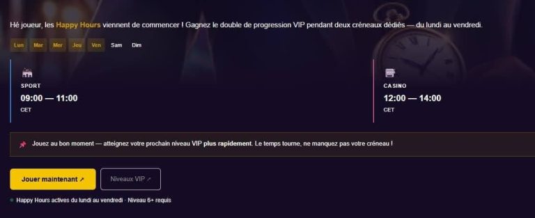 Happy Hours GT Bet Casino